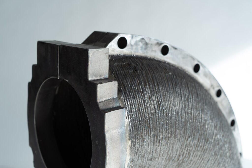 MX3D WAAM clamp print. Close shot.
