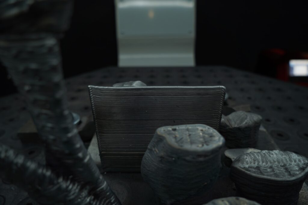 Wall printed for test at MX3D.